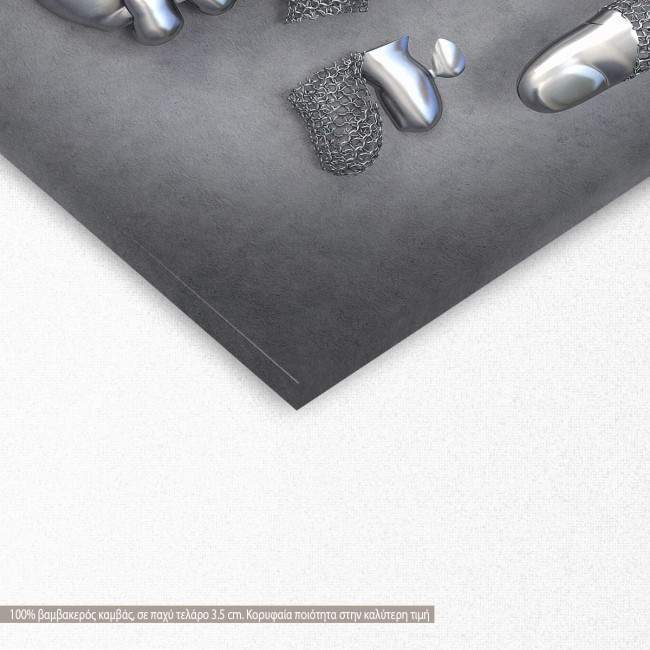 Πίνακας σε καμβά Together, λεπτομέρεια