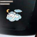 Baby car sticker Dreaming Bear personalized