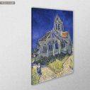Πίνακας ζωγραφικής The church in Auvers-sur-Oise, Vincent van Gogh, αντίγραφο σε καμβά, κοντινό. Διαθέσιμο και σε κάδρο μαύρη κορνίζα, λευκή κορνίζα, ξύλινη κορνίζα, αφίσα, πόστερ