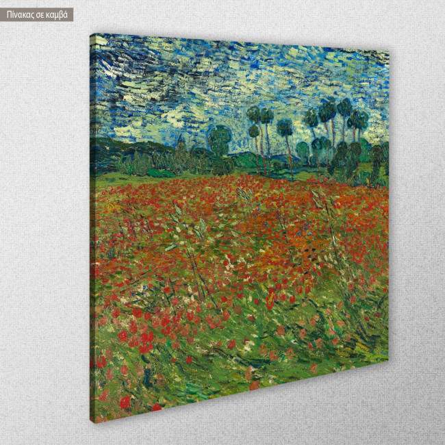 Canvas print Poppy field, Vincent van Gogh