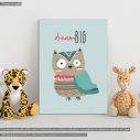 Kids canvas print Owl dream big