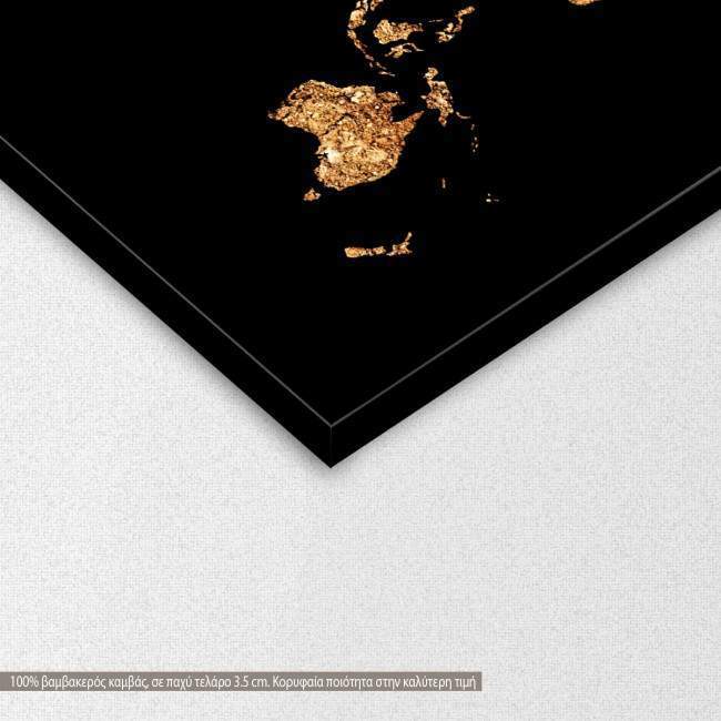 Canvas print World map, grunge I