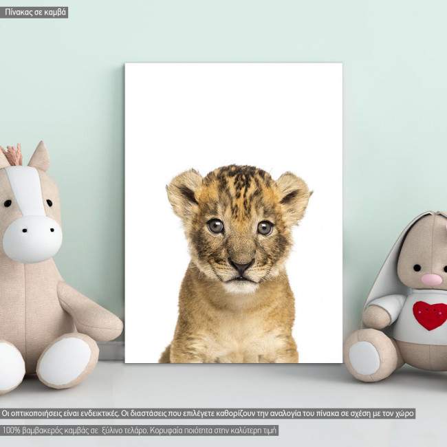 Kids canvas print Lion cub