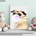 Kids canvas print Bubble pug