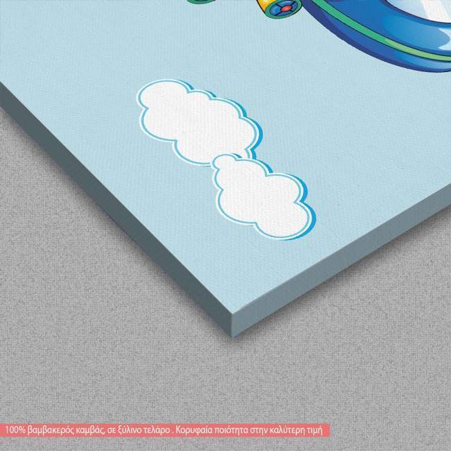 Kids canvas print Colorful Airplane