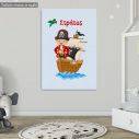Kids canvas print Little pirate