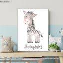 Kids canvas print Animals painted, Zebra