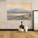 Canvas print Mount Olympus from Larissa, Thessaly, Greece, Edward Lear