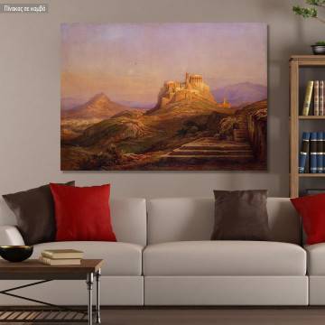 Canvas print View of the Acropolis from the Pnyx, Rudolf Muller