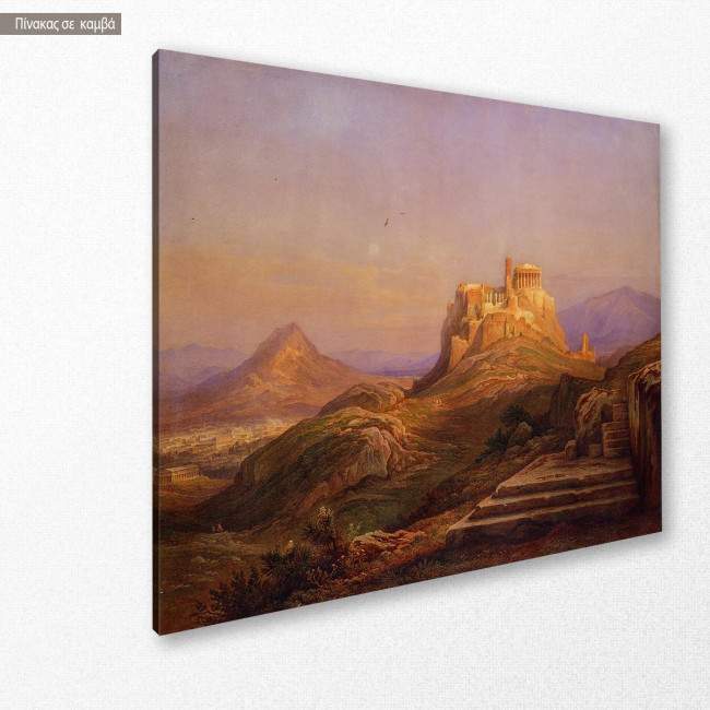 Canvas print View of the Acropolis from the Pnyx, Rudolf Muller