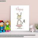 Canvas print Princess Ballerinas Bunny