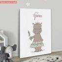 Canvas print Princess Ballerina Hippo