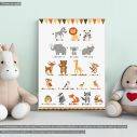 Kids canvas print Smiley animals