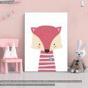 Kids canvas print Fox girly