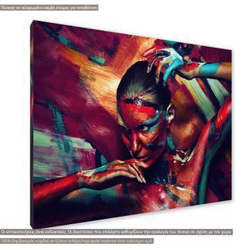 Canvas print Color aggression Framed canvas View 1 2