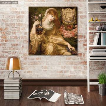 Canvas print Roman widow, Rossetti D. G.