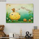 Kids canvas print Cute friends ride