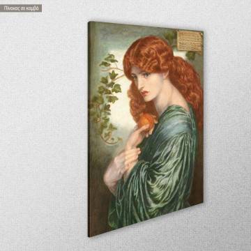 Πίνακας ζωγραφικής Proserpine Rossetti D. G. Καμβάς τελαρωμένος Όψη 1 2