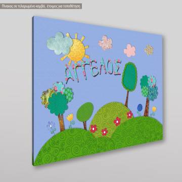 Kids canvas print Scenery with patterns 2