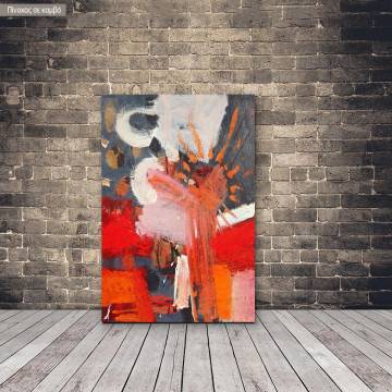 Canvas print Red based composition
