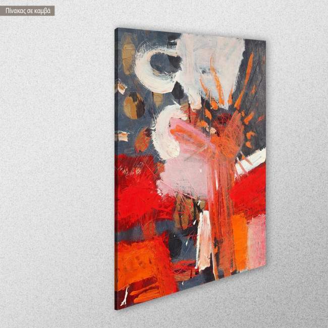 Canvas print Red based composition