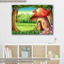 Kids canvas print Mushroom house