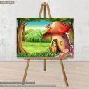 Kids canvas print Mushroom house