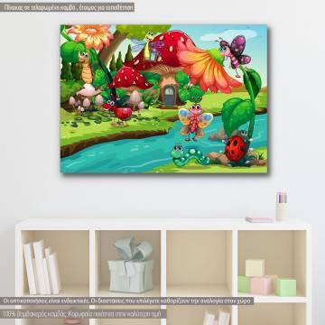 Kids canvas print Bug life