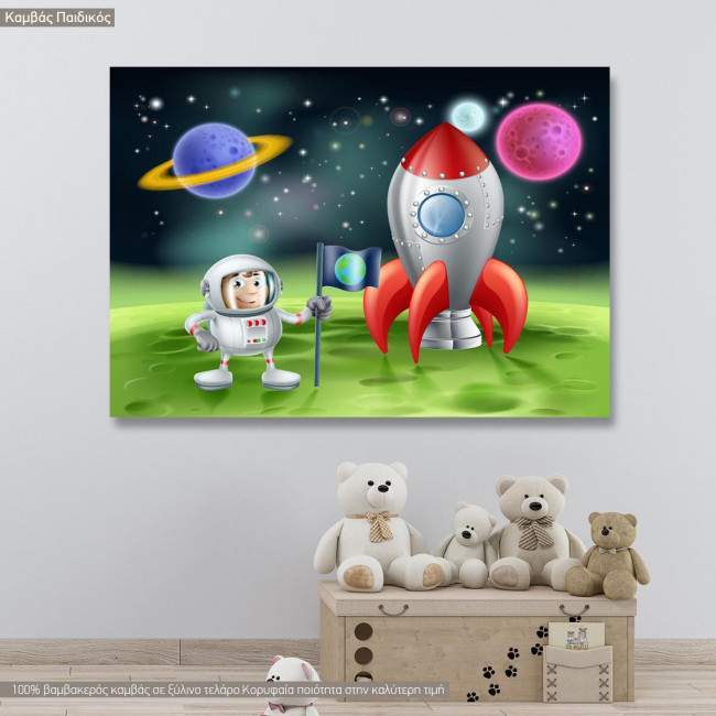 Kids canvas print The astronaut