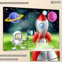 Kids canvas print The astronaut
