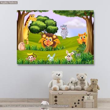 Kids canvas print Hide and seek