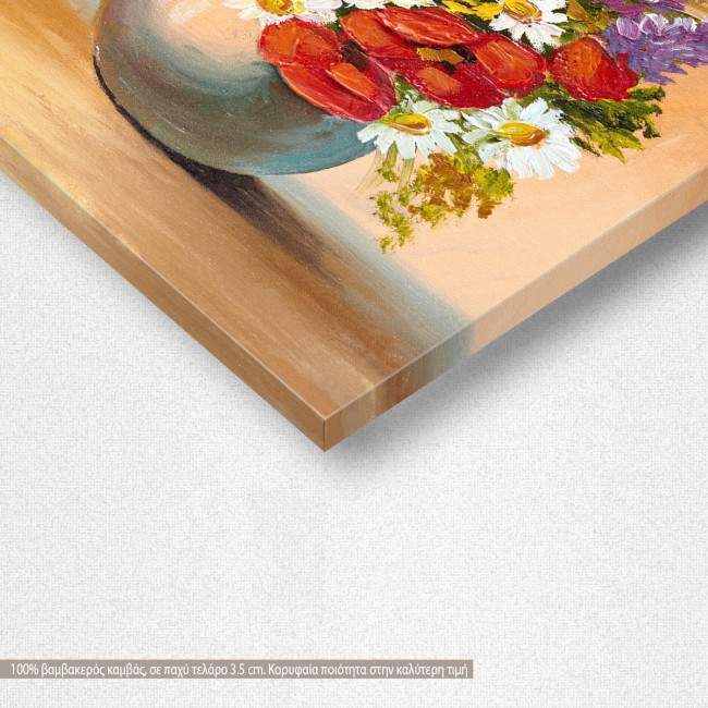 Canvas print Spring flowers in a vase