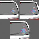 Baby car sticker Floral I personalized