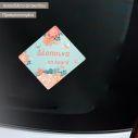 Baby car sticker Floral II personalized