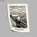 The scream in sketch, Munch Edvard, αφίσα, πόστερ