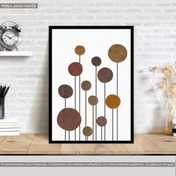 Circles on lines, poster