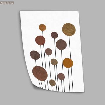 Circles on lines, κάδρο, μαύρη κορνίζα 2