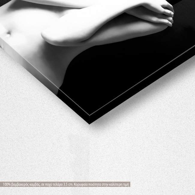 Πίνακας σε καμβά Κλείσε τα μάτια, καμβάς τελαρωμένος λεπτομέρεια