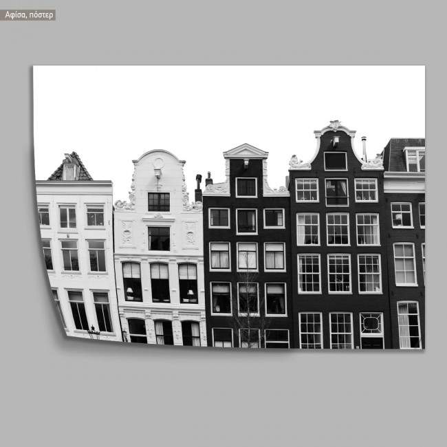 Amsterdam in black & white, αφίσα, πόστερ