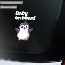 Baby car sticker baby Penguin