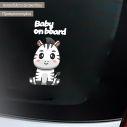 Baby car sticker baby Zebra
