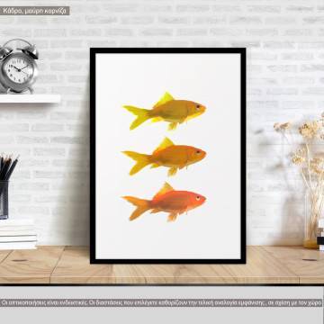 Gold fish painting, poster