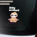 Baby car sticker baby Sloth