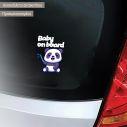 Baby car sticker baby Panda Bear