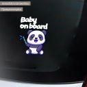 Baby car sticker baby Panda Bear