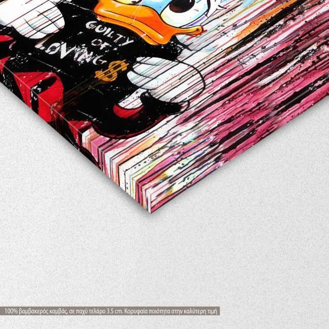 Πίνακας σε καμβά Guilty of love I, λεπτομέρεια