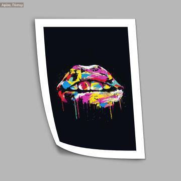 Colourful lips, poster 2