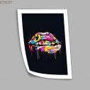 Colourful lips, poster