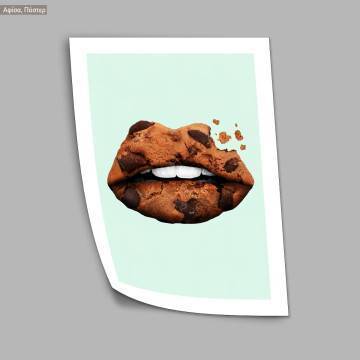Cookie lips, κάδρο, μαύρη κορνίζα 2
