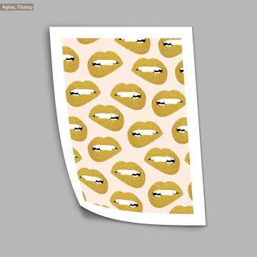 Precious lips, κάδρο, μαύρη κορνίζα 2